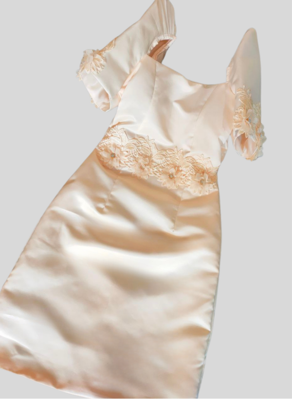 Jules Filipiniana Duchess Satin Dress