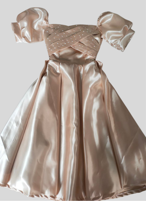 Daphne Puff Pearl Dress