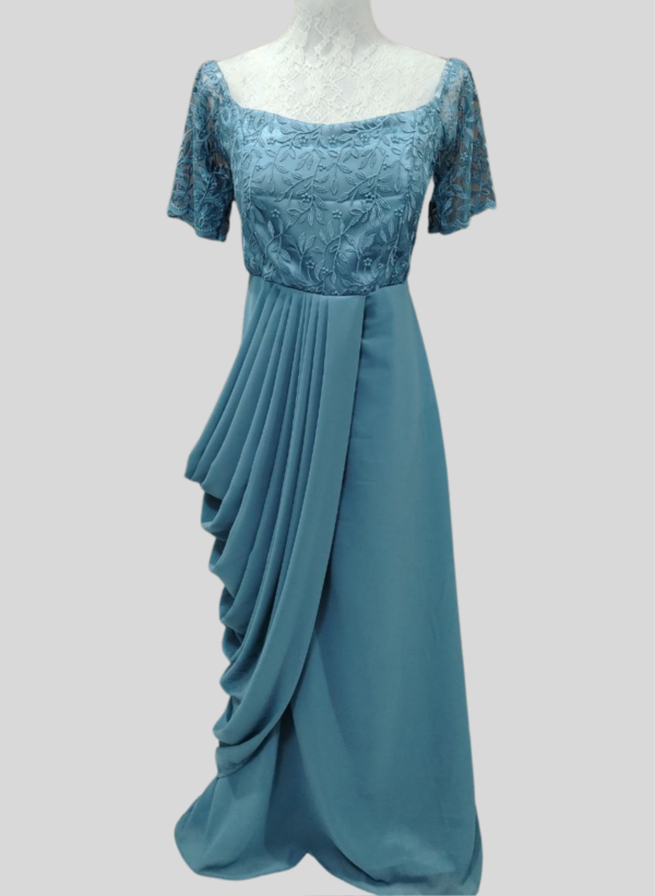 Porcia Drape Chiffon Gown