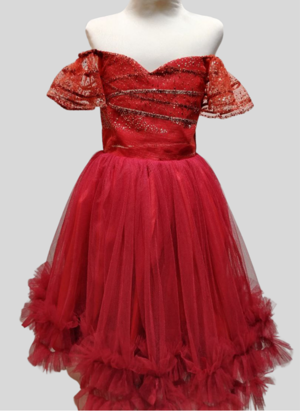 Rose Off-shoulder Tulle